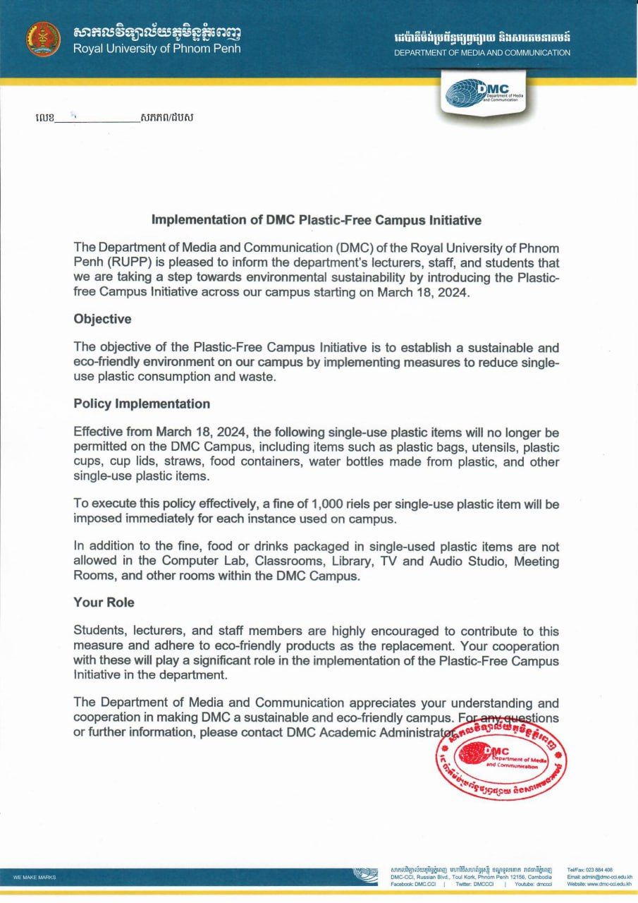 Annex 3 Plastic Free Campus